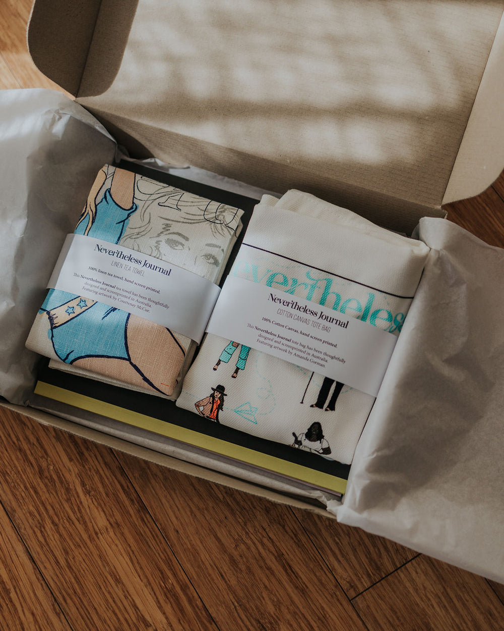 'Double Take' - Journal x 2, Tote, Tea Towel + Notebooks
