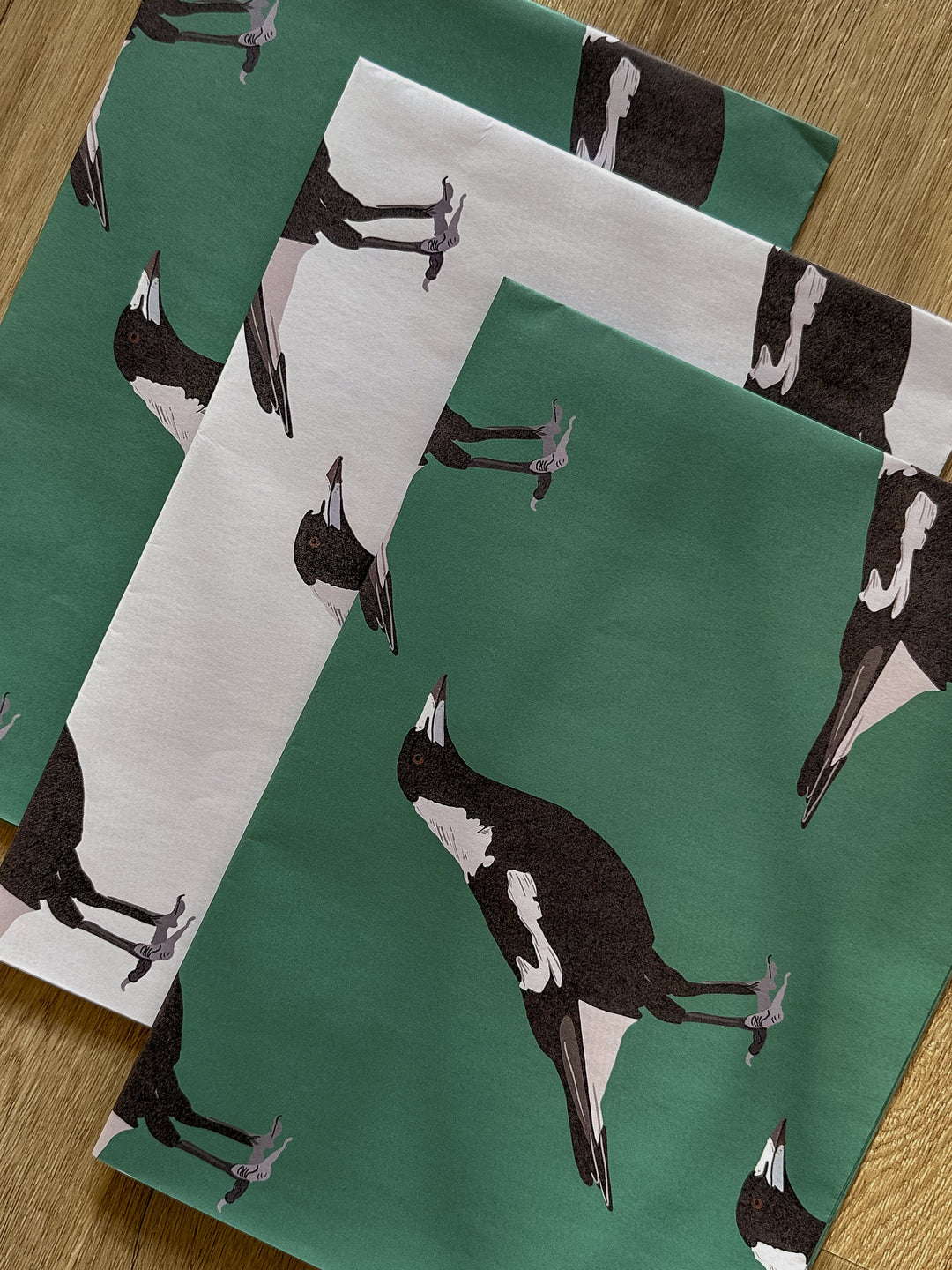 Gift Wrap - Magpies 6-pack