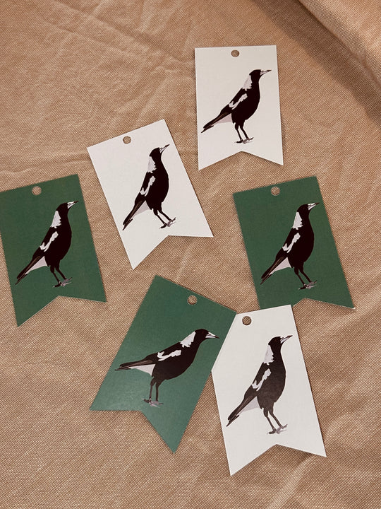 Gift Tags - Magpies 6-pack
